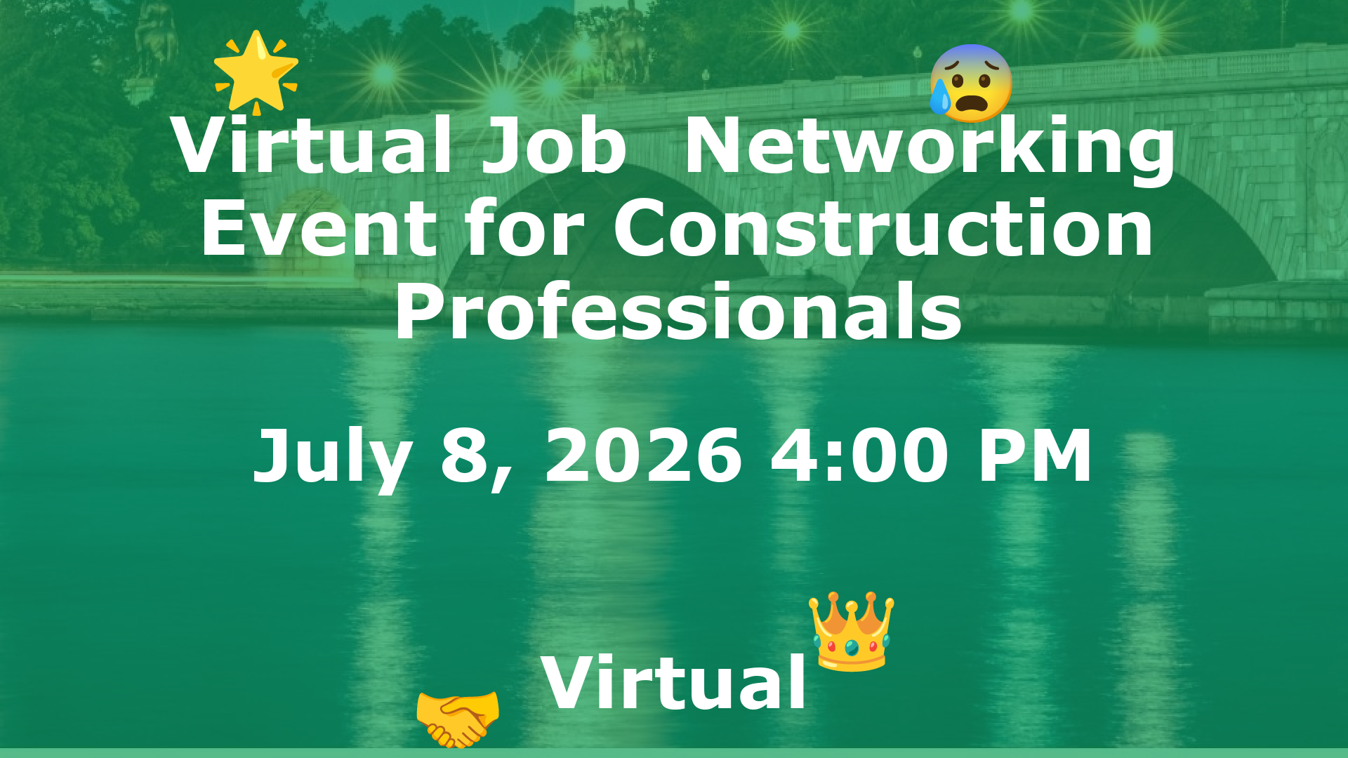 Virtual Job  Networking Event for Construction Professionals event image